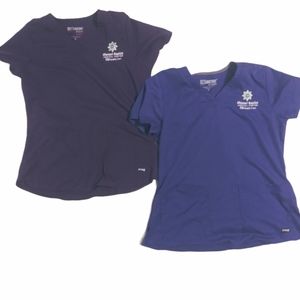 2 Grey's Anatomy scrub tops